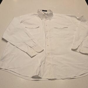 Elegant White Button-Down Shirt for Men